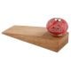2 Pieces Red Calla Lily Brown Etched Ceramic Door Stopper